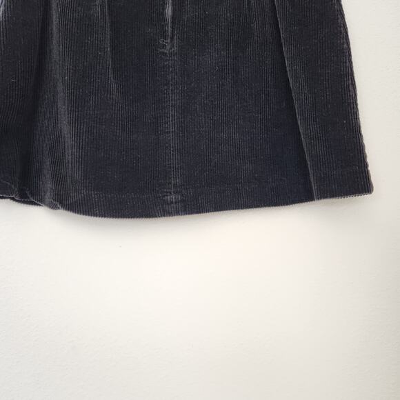 Vintage 90s Clothes Circuit Black Corduroy Mini Skirt High Waisted Whimsygoth 2 - Picture 7 of 8